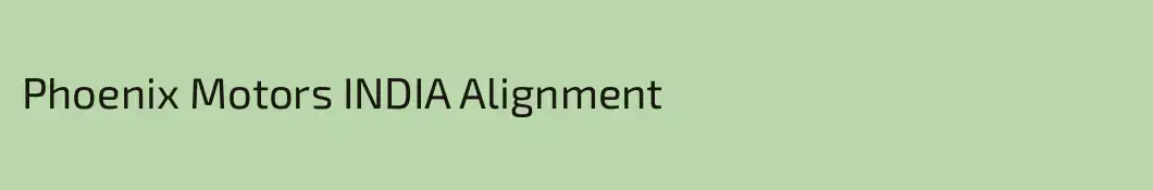 Phoenix Motors INDIA Alignment